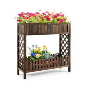 Garden Elevated Planter Box | Storage Shelf